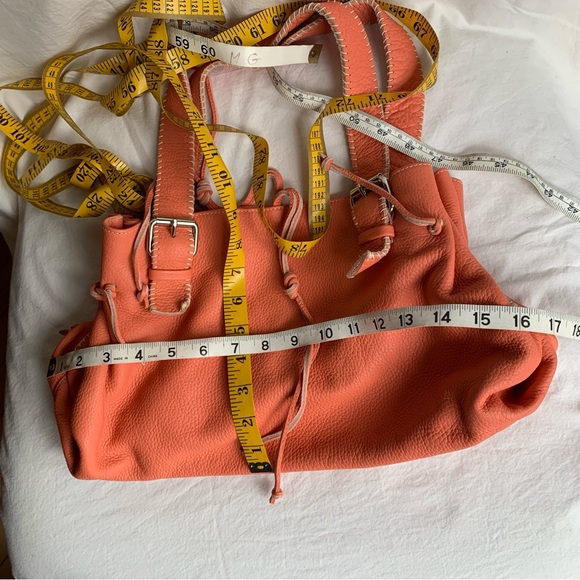 Carla Mancini Stylish Orange Leather Women's Bag - Picture 5 of 5